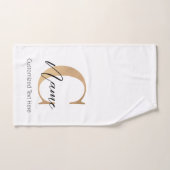 Modern Monogrammed Initiaal C & Naam Gepersonalise Bad Handdoek (Handdoek)