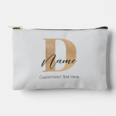 Modern Monogrammed Initiaal D & Naam Gepersonalise Etui (Voorkant)