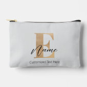 Modern Monogrammed Initiaal E & Naam Gepersonalise Etui (Voorkant)