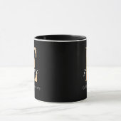 Modern Monogrammed Initiaal E & Naam Gepersonalise Mok (Midden)