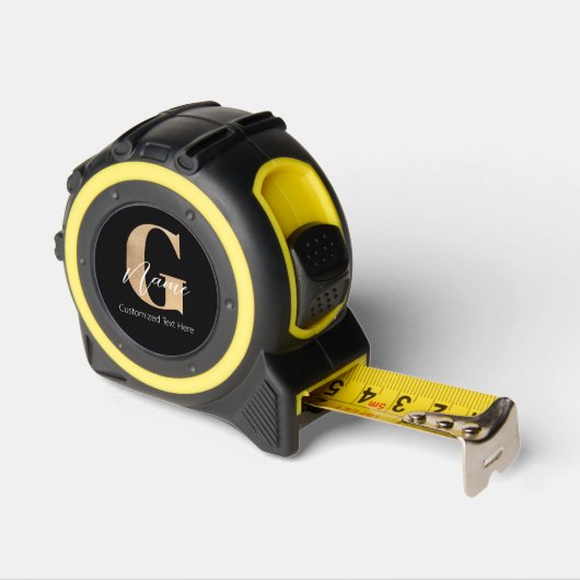Modern Monogrammed Initiaal G & Naam Gepersonalise Rolmaat (Hoek)