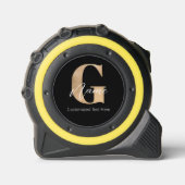 Modern Monogrammed Initiaal G & Naam Gepersonalise Rolmaat (Voorkant)