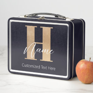 Modern Monogrammed Initiaal H & Naam Gepersonalise