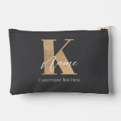 Modern Monogrammed Initiaal K & Naam Gepersonalise Etui (Achterkant)