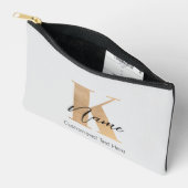 Modern Monogrammed Initiaal K & Naam Gepersonalise Etui (Open)