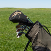 Modern Monogrammed Initiaal K & Naam Gepersonalise Golfheadcover (Insitu)