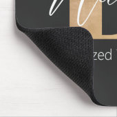 Modern Monogrammed Initiaal L & Naam Gepersonalise Muismat (Hoek)