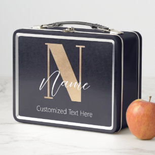 Modern Monogrammed Initiaal N & Naam Gepersonalise