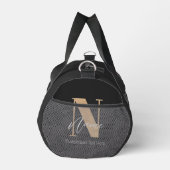 Modern Monogrammed Initiaal N & Naam Gepersonalise Plunjezak (Rechts)
