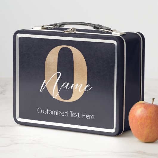 Modern Monogrammed Initiaal O & Naam Gepersonalise (In situ)