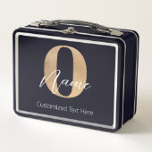 Modern Monogrammed Initiaal O & Naam Gepersonalise (Voorkant)