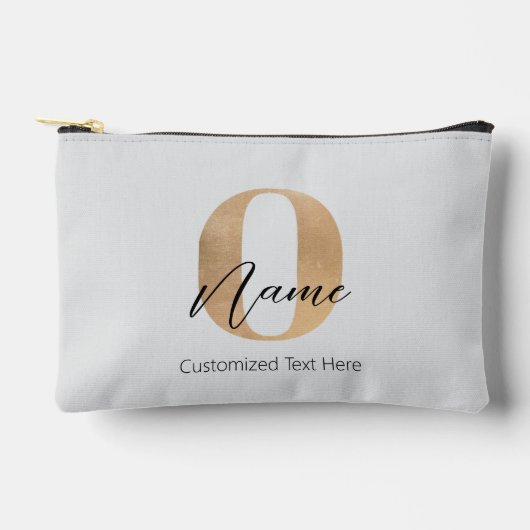 Modern Monogrammed Initiaal O & Naam Gepersonalise Etui (Voorkant)