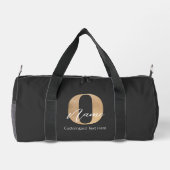Modern Monogrammed Initiaal O & Naam Gepersonalise Plunjezak (Achterkant)