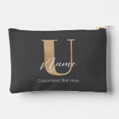 Modern Monogrammed Initiaal U & Naam Gepersonalise Etui (Achterkant)