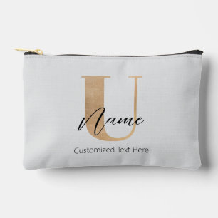 Modern Monogrammed Initiaal U & Naam Gepersonalise Etui