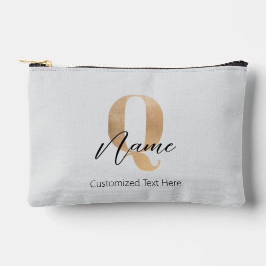 Modern Monogrammed Initial Q & Name Personalized Etui (Voorkant)