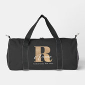 Modern Monogrammed Initial R & Name Personalized Plunjezak (Voorkant)