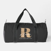 Modern Monogrammed Initial R & Name Personalized Plunjezak (Achterkant)