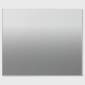 Modern Monotone Gray Ombre Cadeaupapier (Vlak)