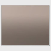 Modern Monotone Taupe Brown Ombre Cadeaupapier (Vlak)