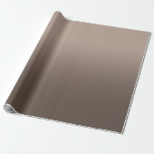 Modern Monotone Taupe Brown Ombre Cadeaupapier (Uitgerold)