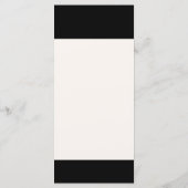 Modern monster bladeren verdrietig zwart diner menu (Achterkant)