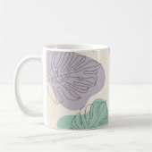 Modern Monstera Leaf Pattern Koffiemok (Links)