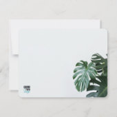 Modern Monstera Notitiekaartje (Achterkant)