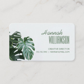 Modern Monstera Visitekaartje