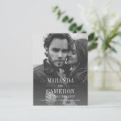 Modern Mood | De foto bewaart de Datum Aankondigingskaart (Staand voorkant)