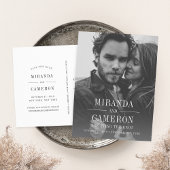 Modern Mood | De foto bewaart de Datum Aankondigingskaart