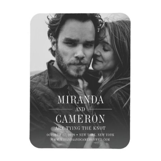 Modern Mood | De foto bewaart de Datum Magneet (Verticaal)