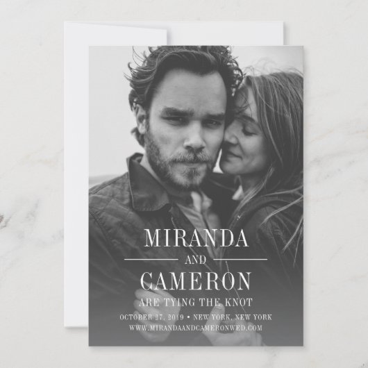 Modern Mood | Foto Opslaan Datum Kaart (Voorkant)