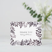 Modern Mood Waterverf Dank u Briefkaart (Staand voorkant)