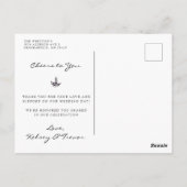 Modern Mood Waterverf Dank u Briefkaart (Achterkant)