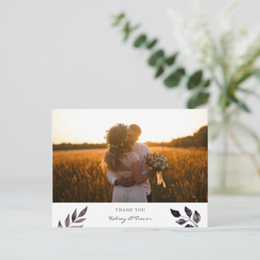 Modern Mood Waterverf Foto Dank u Briefkaart (Staand voorkant)