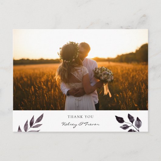 Modern Mood Waterverf Foto Dank u Briefkaart (Voorkant)