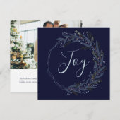 Modern Moody Botanical Kerstmis met feestdag (Voorkant / Achterkant)