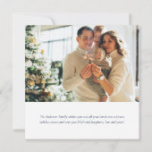 Modern Moody Botanical Kerstmis met feestdag (Achterkant)