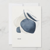 Modern Moody Waterverf bruiloft uitnodiging (Achterkant)