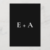 Modern Moody Wedding Enclosure Card Informatiekaartje (Achterkant)