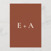 Modern Moody Wedding Enclosure Card Informatiekaartje (Achterkant)