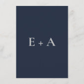 Modern Moody Wedding Enclosure Card Informatiekaartje (Achterkant)