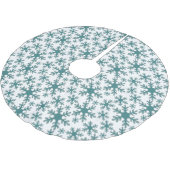 Modern mooi blauw snowflake kerstfeest kerstboom rok (Gekanteld)