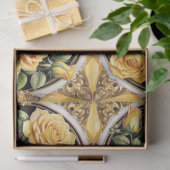 Modern mooi geel rose Collectie Tissuepapier (Geschenk)