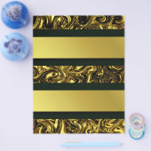 modern, mooi gouden patroon, kromming Fashionart Flyer (Enkel)