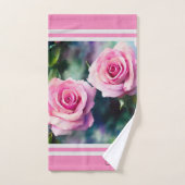 Modern mooi Waterverf roze rozen Collectie Bad Handdoek (Handdoek)