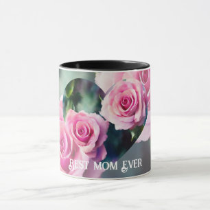 Modern mooi Waterverf roze rozen Collectie Mok
