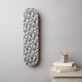 Modern Mooie Zwart En Wit Hippie Madeliefjes Bloem Persoonlijk Skateboard