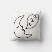 Modern Moon Nursery Decor Zwart Sierkussen (Voorkant)